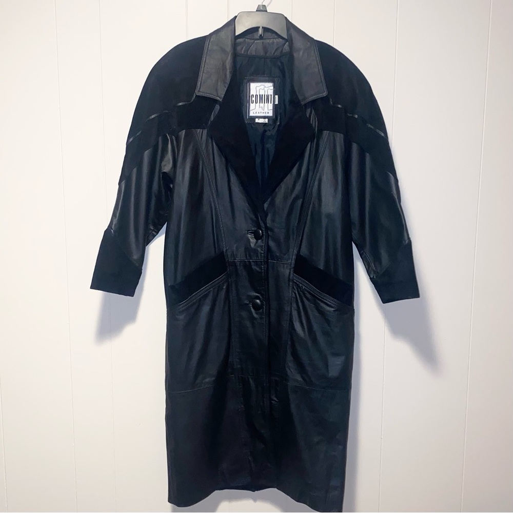 Comint Long Leather Jacket
